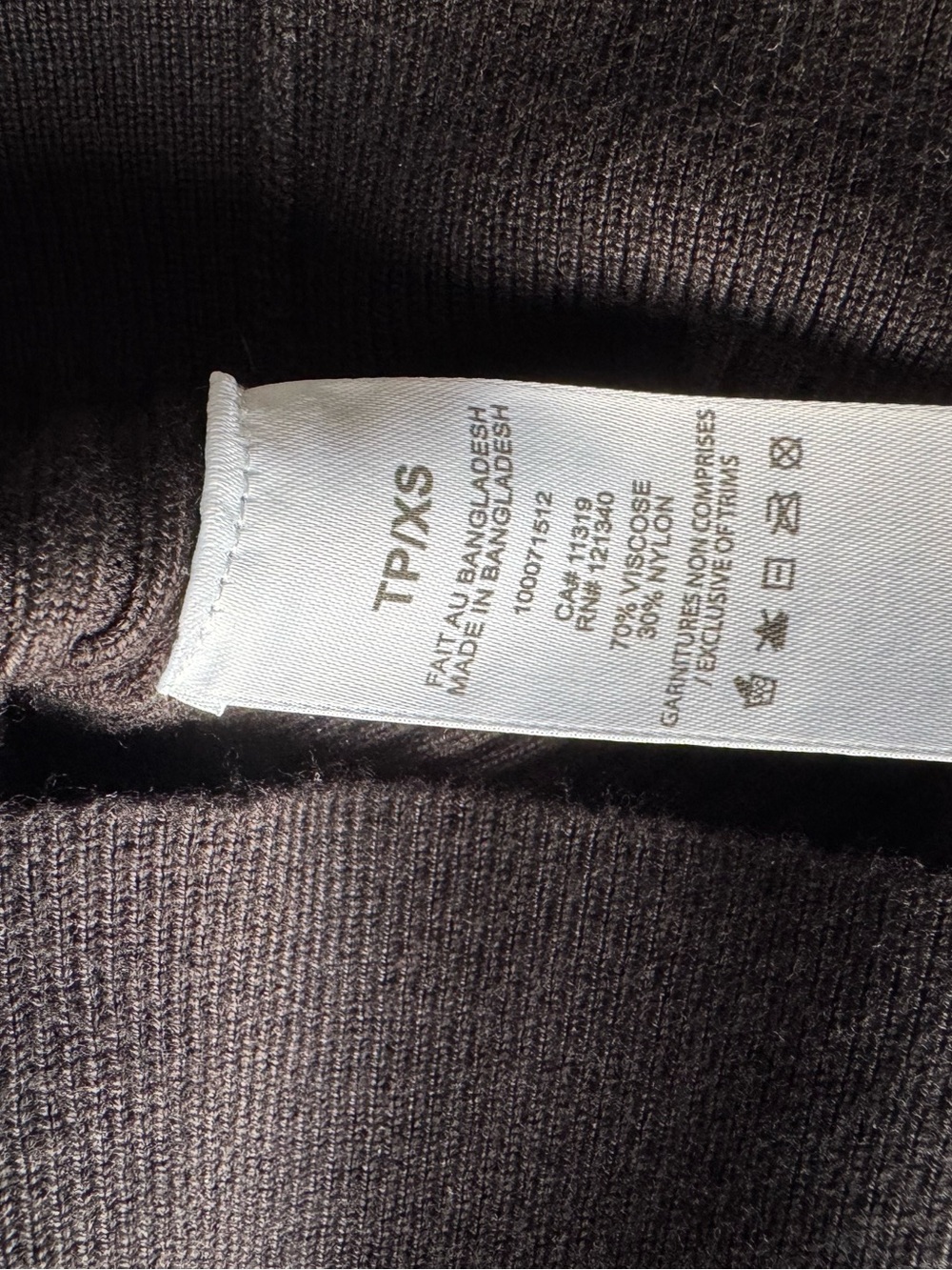 Dynamite Black Ribbed Button Cardigan - Picture 3 of 5